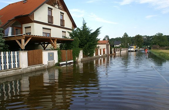 Fatale Überflutungen im Moosbrunner Ortsteil bei Mitterndorf