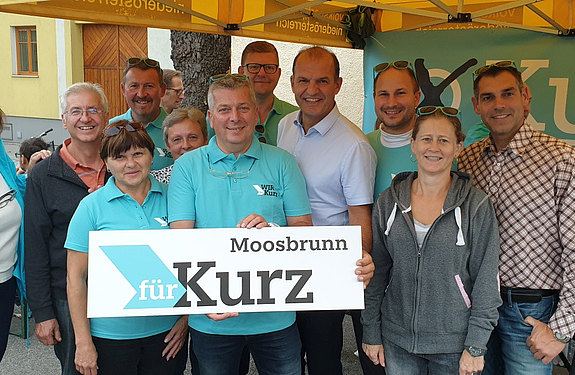 Sturmstandl der Volkspartei Moosbrunn